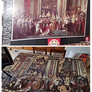 Consecration of Napoleon Notre Dame Cathedral-156/107 cm.  6,000 pieces